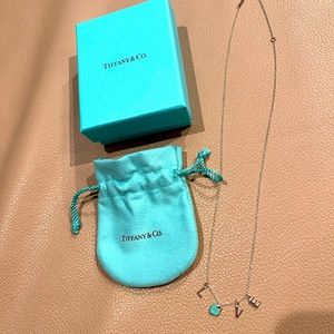 Tiffany Love925Silver Necklace! Size: Os